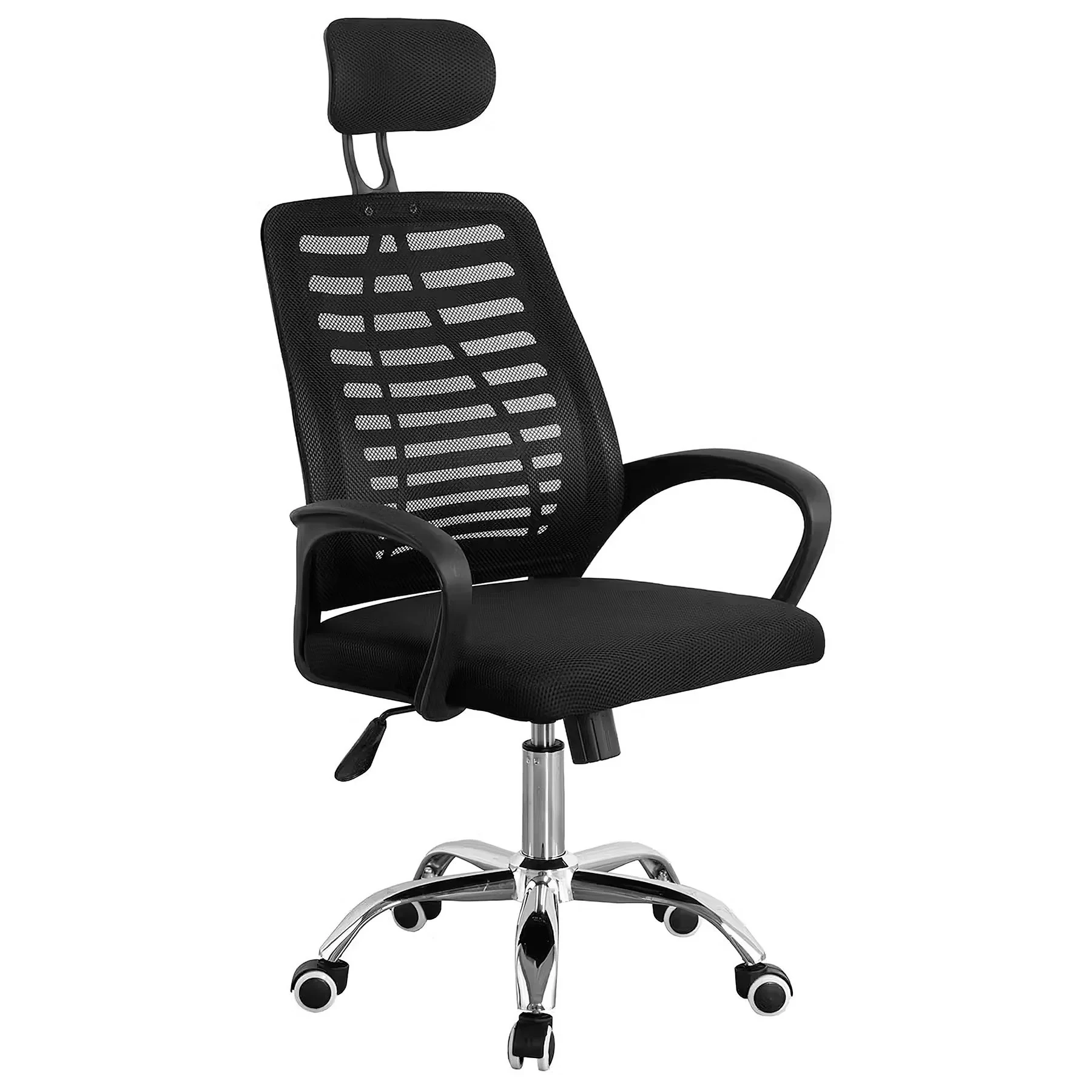 SILLA MESH CON APOYACABEZA COLOR NEGRO 2