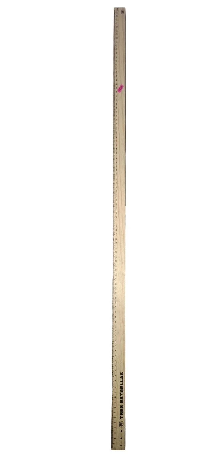 regla de madera de un metro