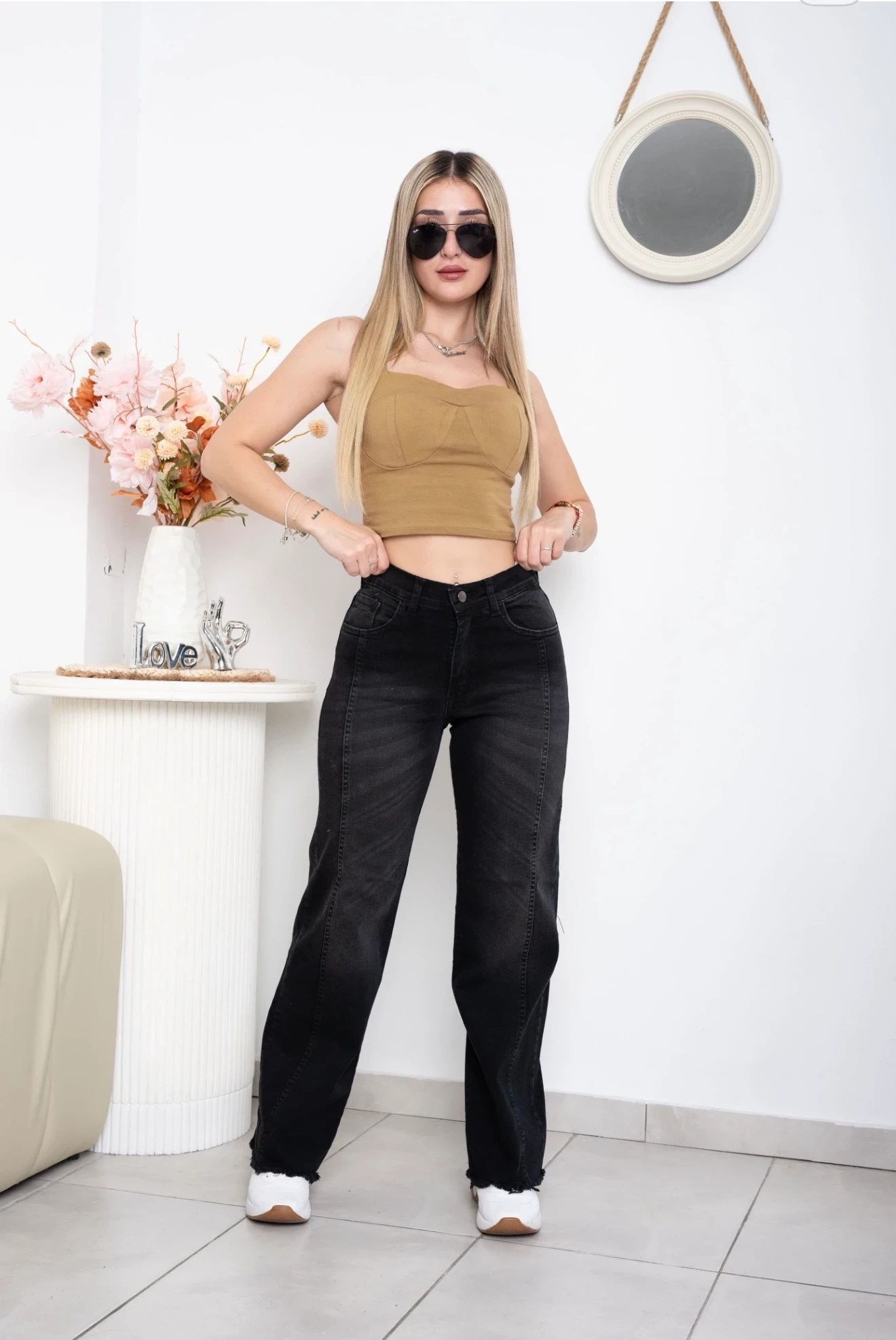 WIDE LEG NEGRO 