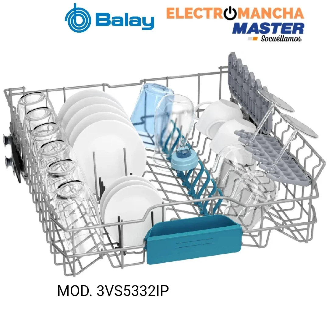 LAVAVAJILLAS BALAY 3VS5332IP INOX 3 BANDEJA 13 CUB. CLASE C 4