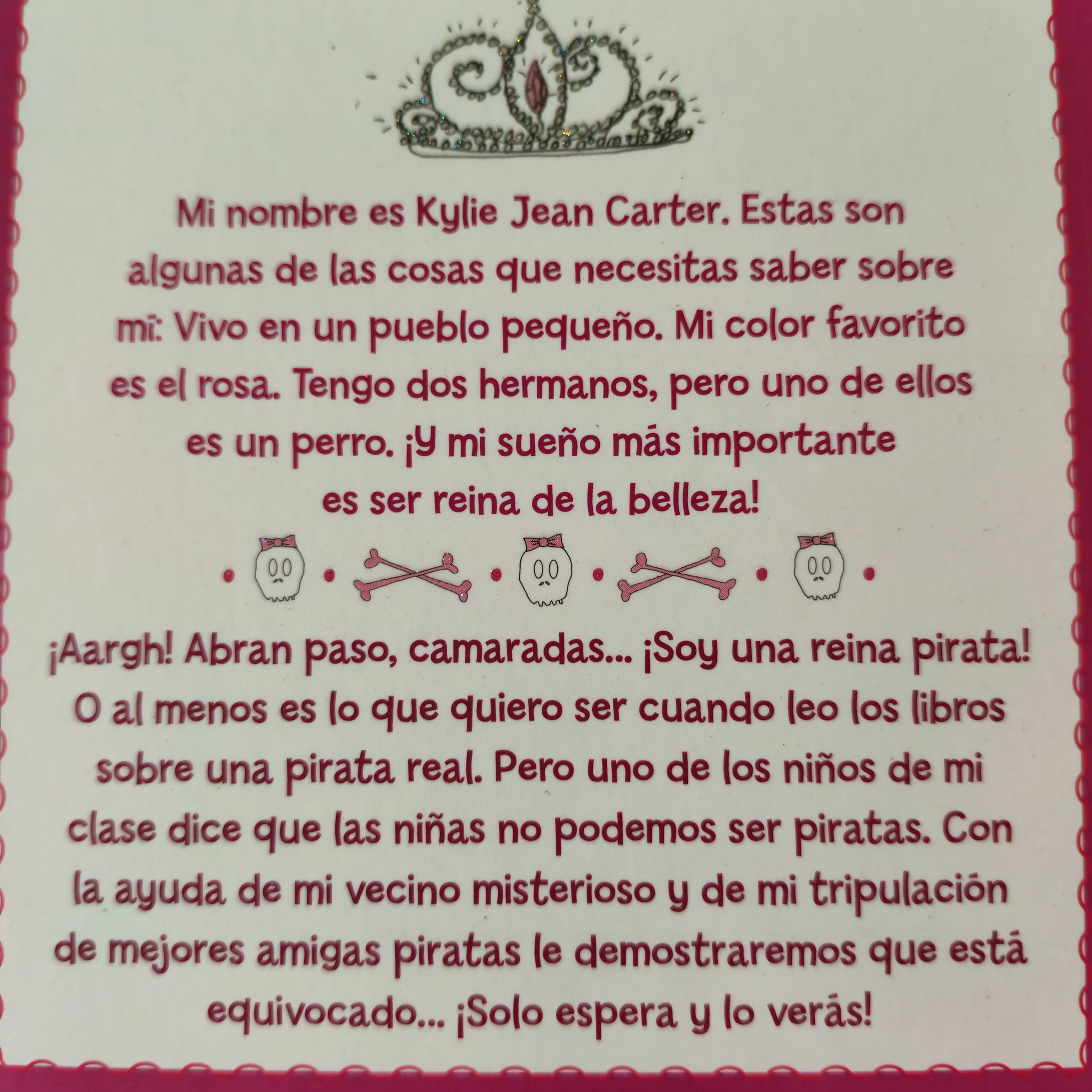 Kylie Jean, reina pirata, nuevo  2