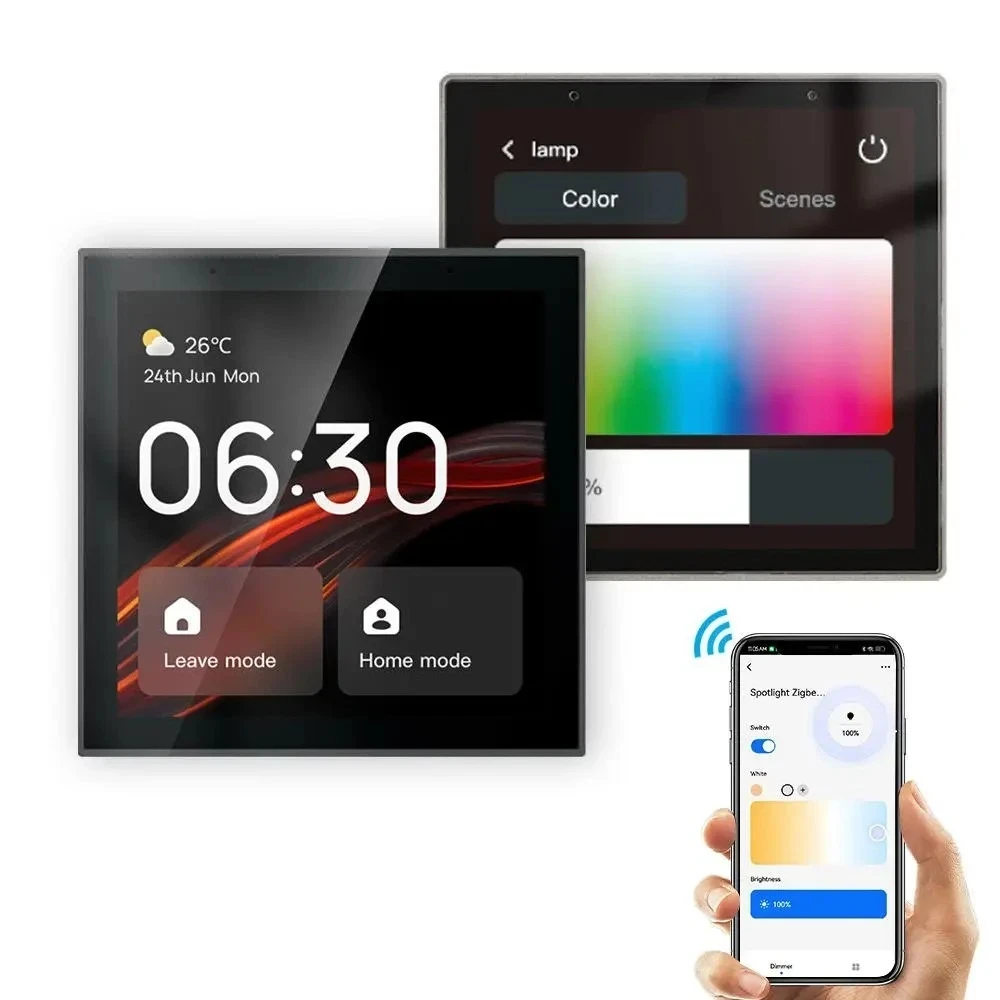 PANEL DE CONTROL WIFI ZIGBEE  INTEGRADO CON ALEXA 86*86*10.5MM 3