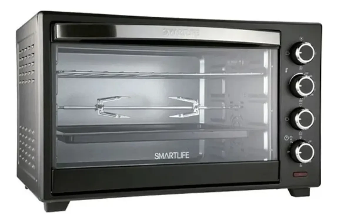 Horno Electrico Smartlife Conveccion Spiedo 70 Litros Color Negro 4