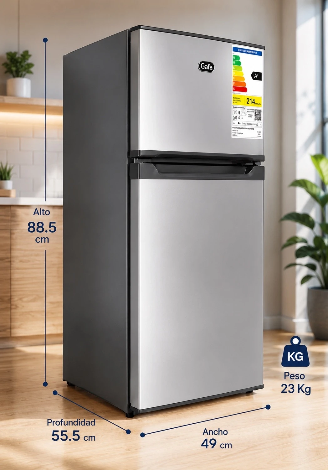 MINI HELADERA REFRIGERADOR GAFA MINI TOP 83LTS