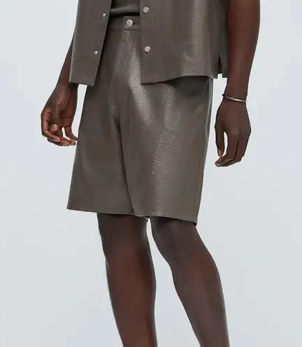 Riker Faux Leather Shorts - 32/34
