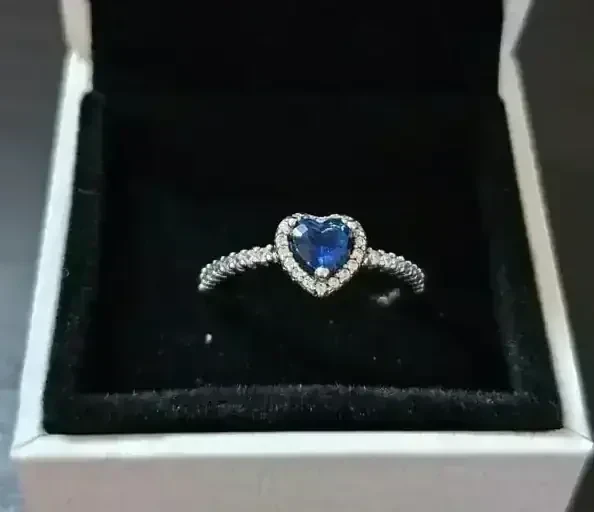 Anillo Relieve Azul 2
