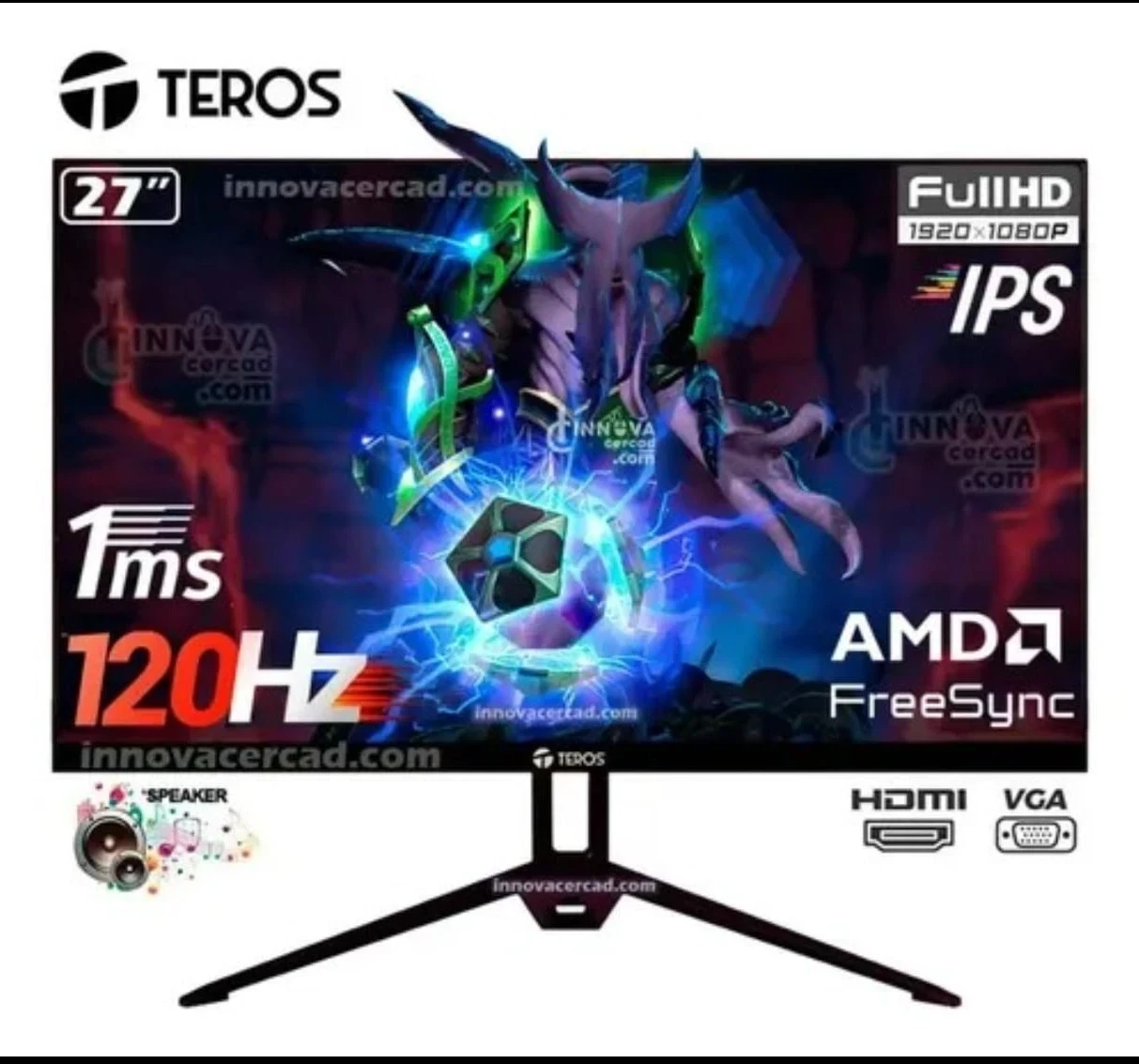 MONITOR GAMER 27" TEROS TE-2714S IPS FHD 120HZ 1MS*