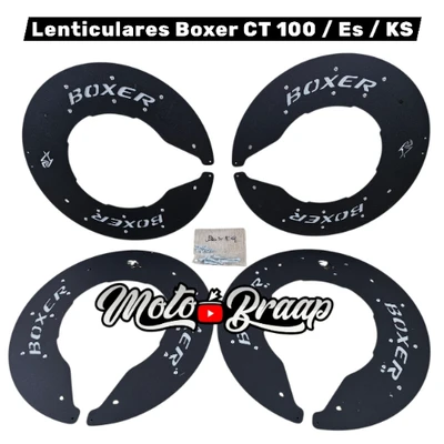 Boxer ct 100 / Es / Ks / Lenticulares aros rines en acero gris con negro ML