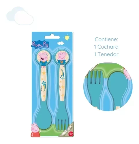 SET DE CUBIERTO PEPPA PIG 2