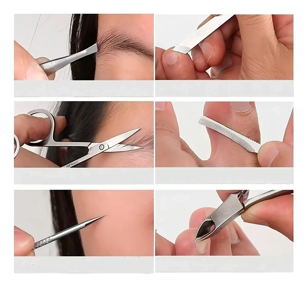 Set Manicure 12 Pcs Pedicure Kit Uñas 3