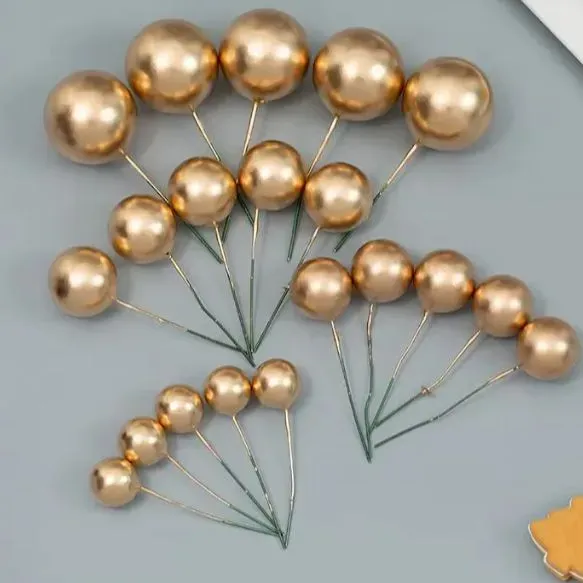 Cake Topper adorno esfera por 4 unidades 