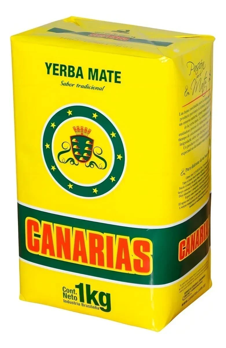 Yerba Mate Canarias Tradicional 1 Kg Importada Original 2