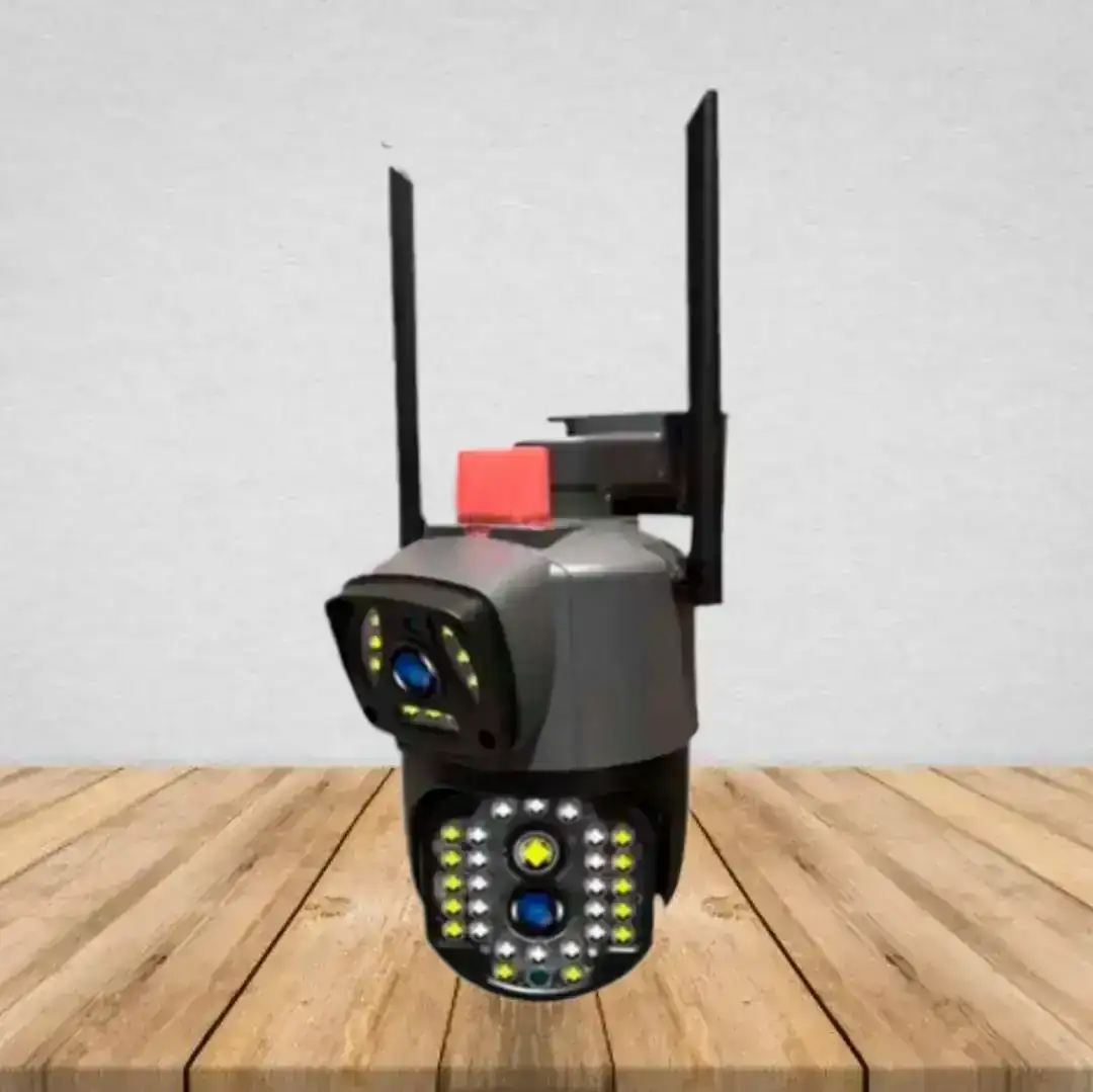 Cámara de Seguridad WiFi 2MP - Doble Lente (Fija + 360°) | IP67