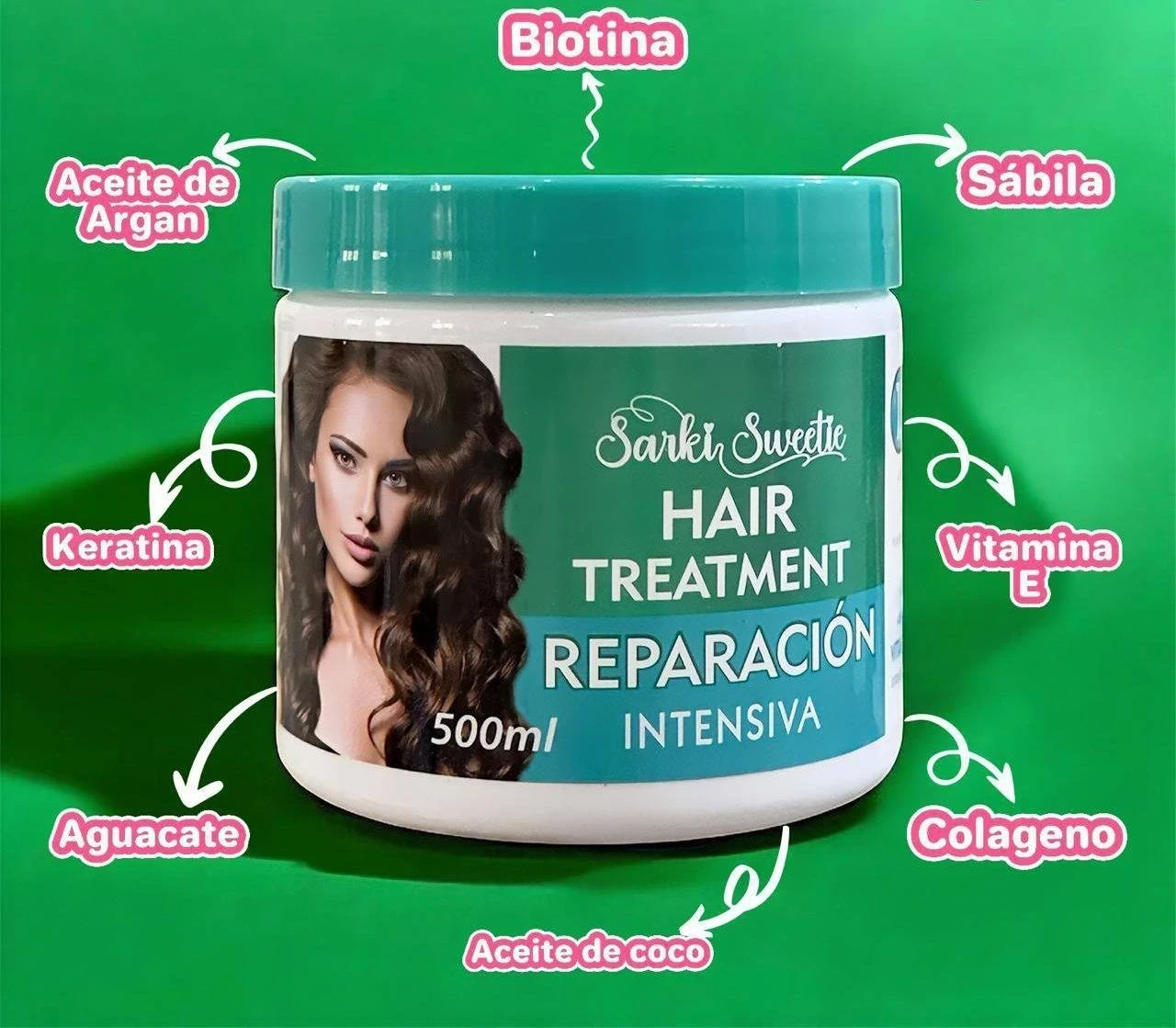 🌟 Hair Treatment Sarkis Sweetie – Reparación Intensiva (500ml)