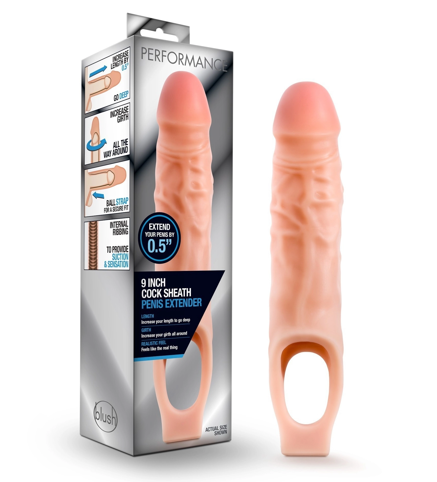 9 Inch Cock Sheath Penis Extender