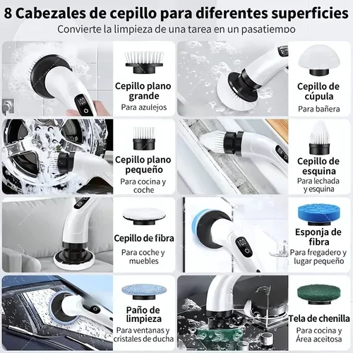 Cepillo Eléctrico de limpieza 7 en 1 2