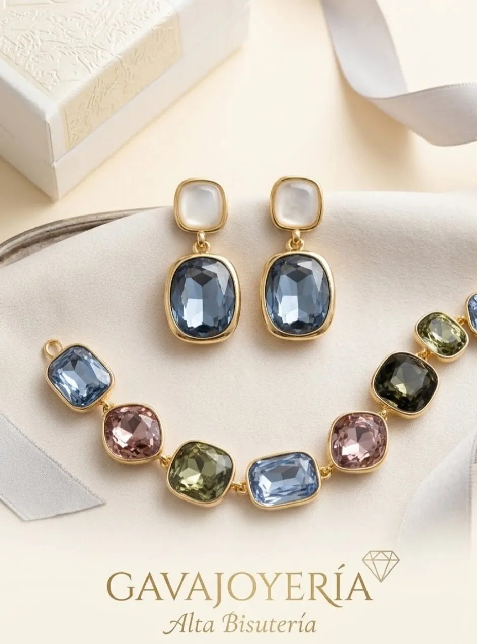 Pulsera y Aretes