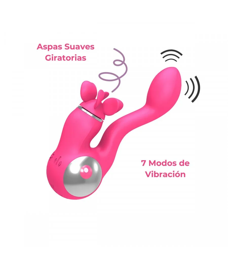 Vibrador Con Estimulador De Clítoris Tina Kiss