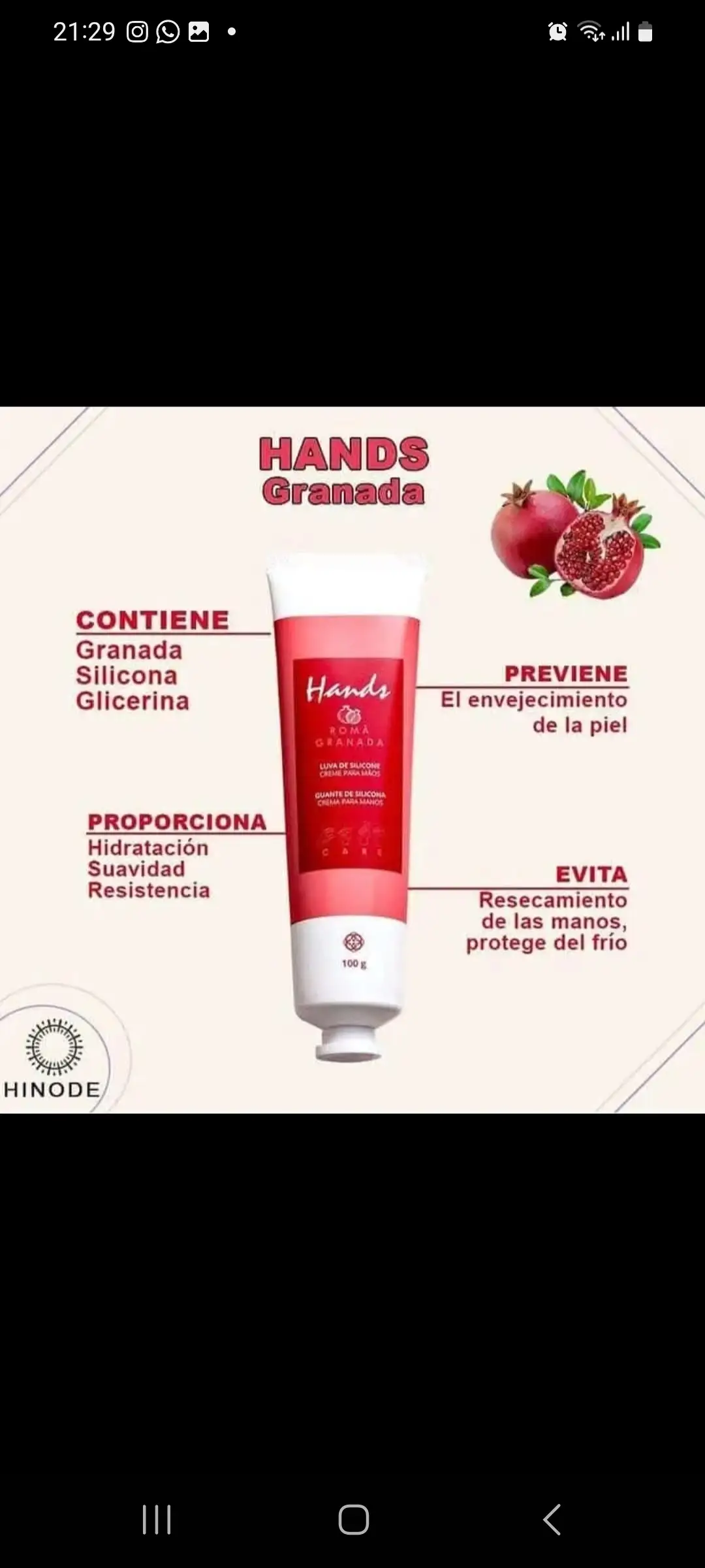Hand Granada crema para manos 2