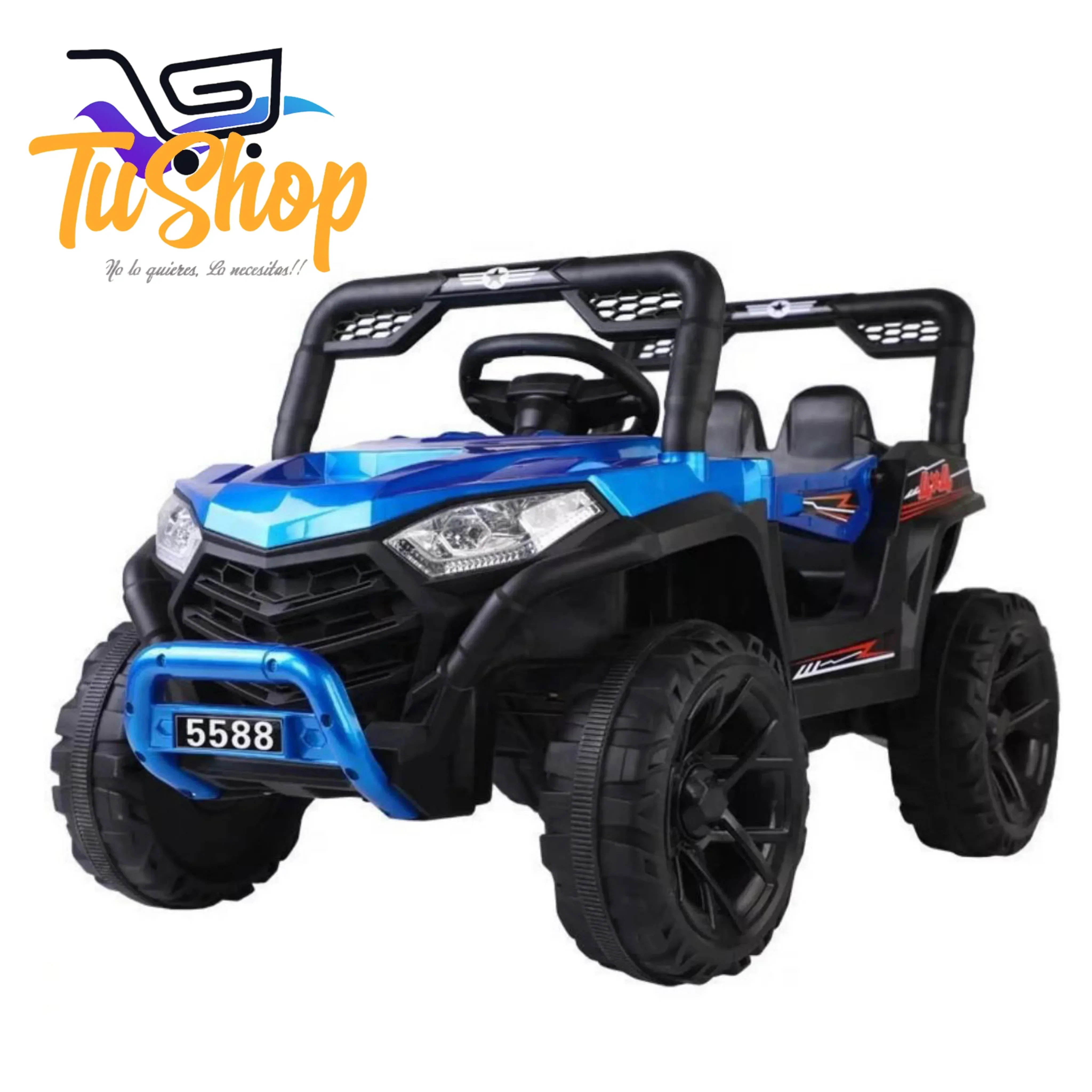 Camioneta Azul Electrica Deportiva 