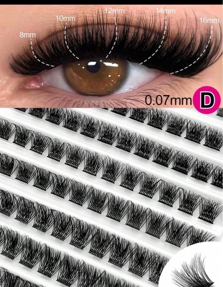 Pestañas 1x1 C-0.07mm-mix