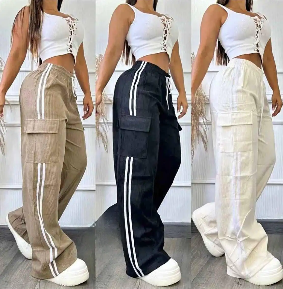 Hermoso pantalón cargo tipo Adidas 😍 