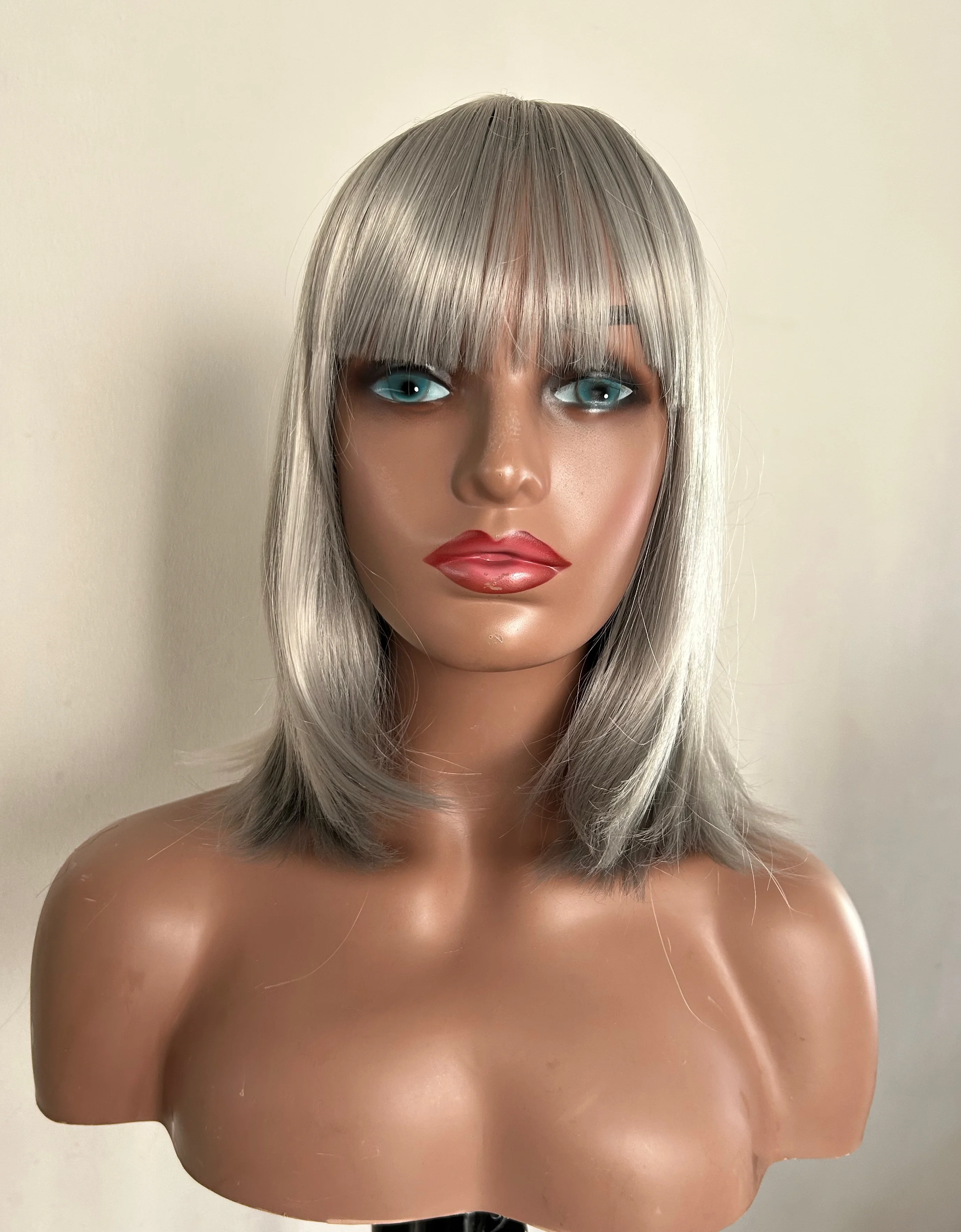 Peluca 12”Gris 