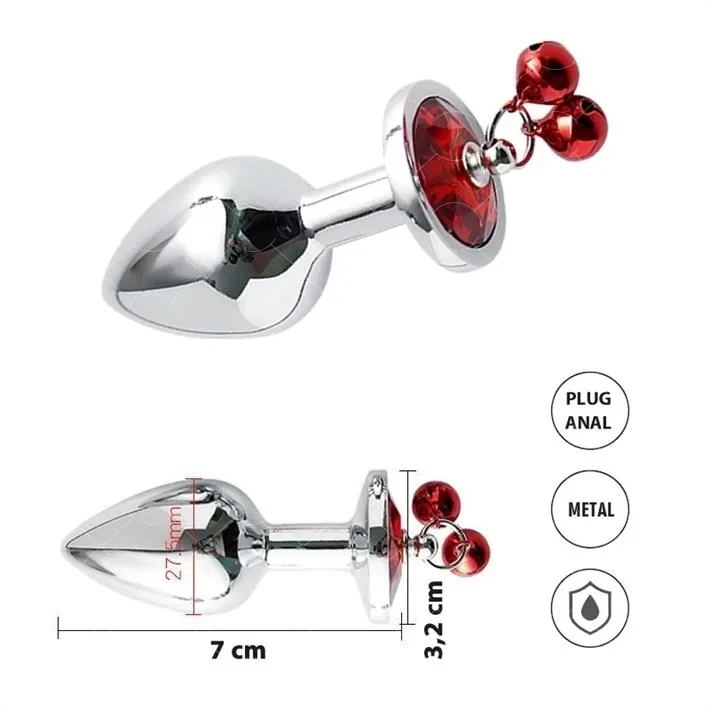 Plug Anal Small Con Cascabeles