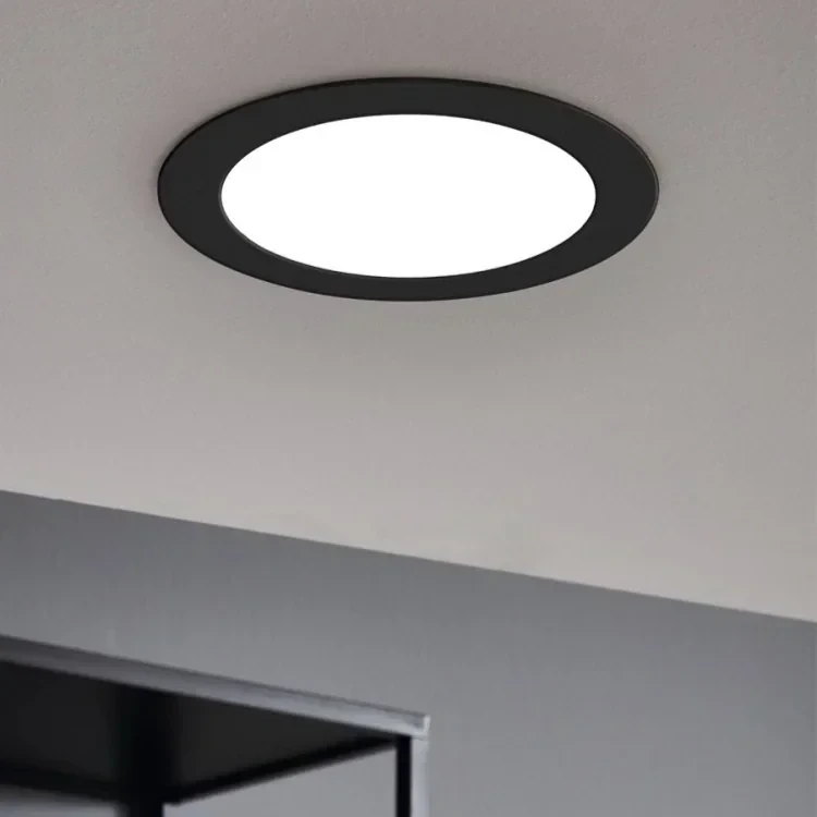 PANEL LED EMPOTRADO REDONDO NEGRO 3