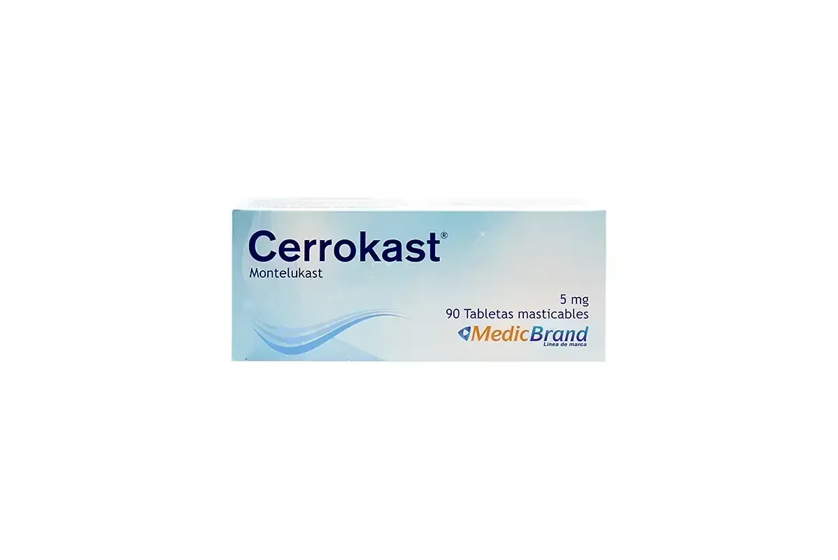 CERROKAST 5 MG X 90 TBL MASTICABLES