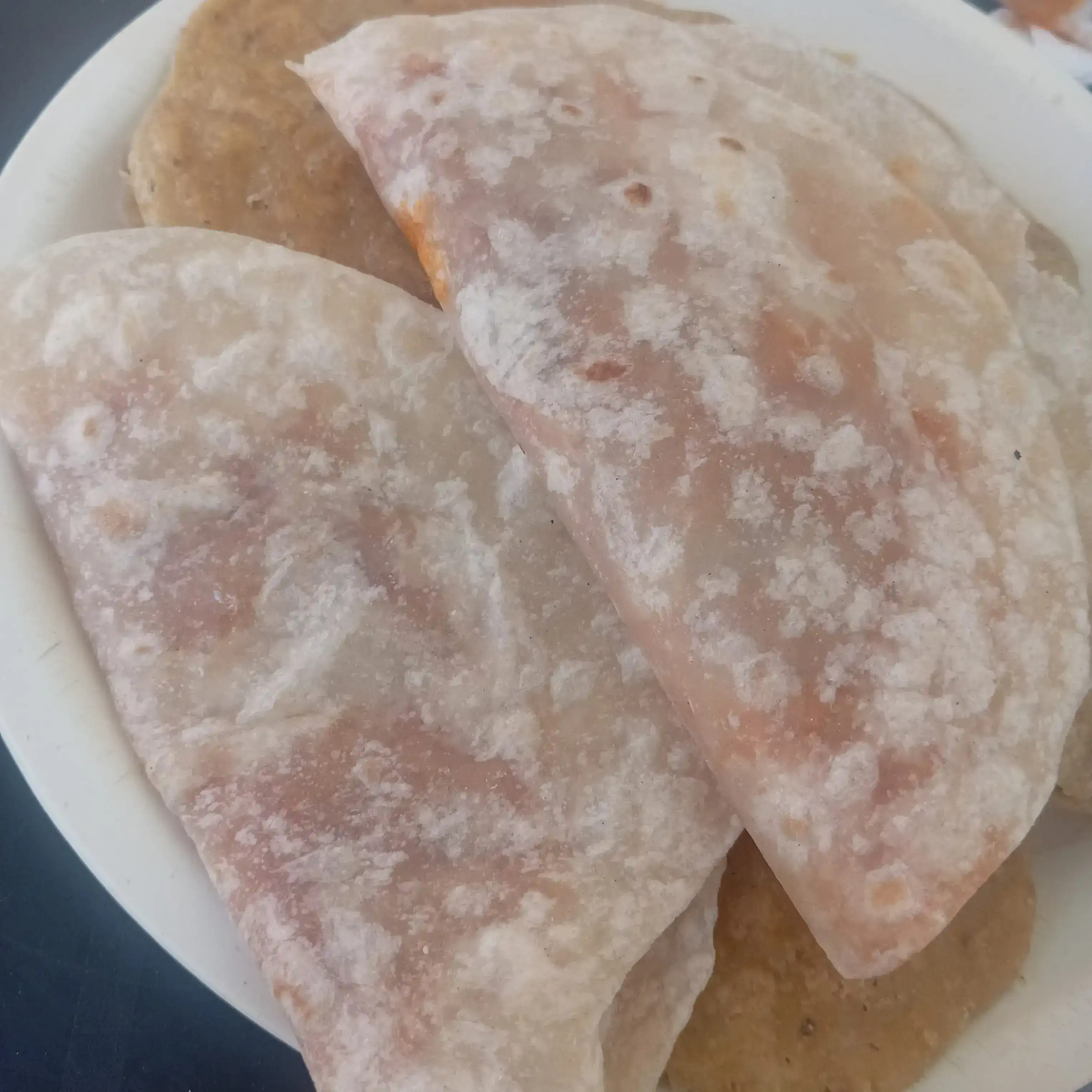 Taco de harina de chicharrón 