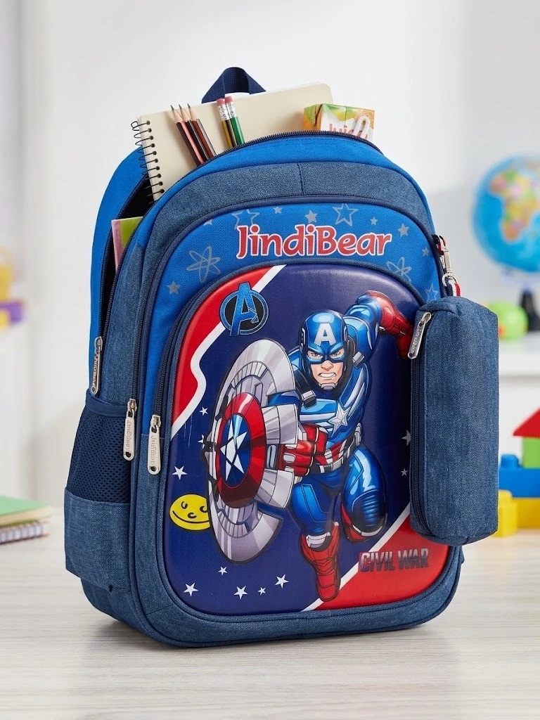 MOCHILA CON LAPICERA RIGIDA PREESCOLAR (40 cm)