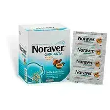 NORAVER GARGANTA CJA X 96 TAB NARANJA MIEL TQ