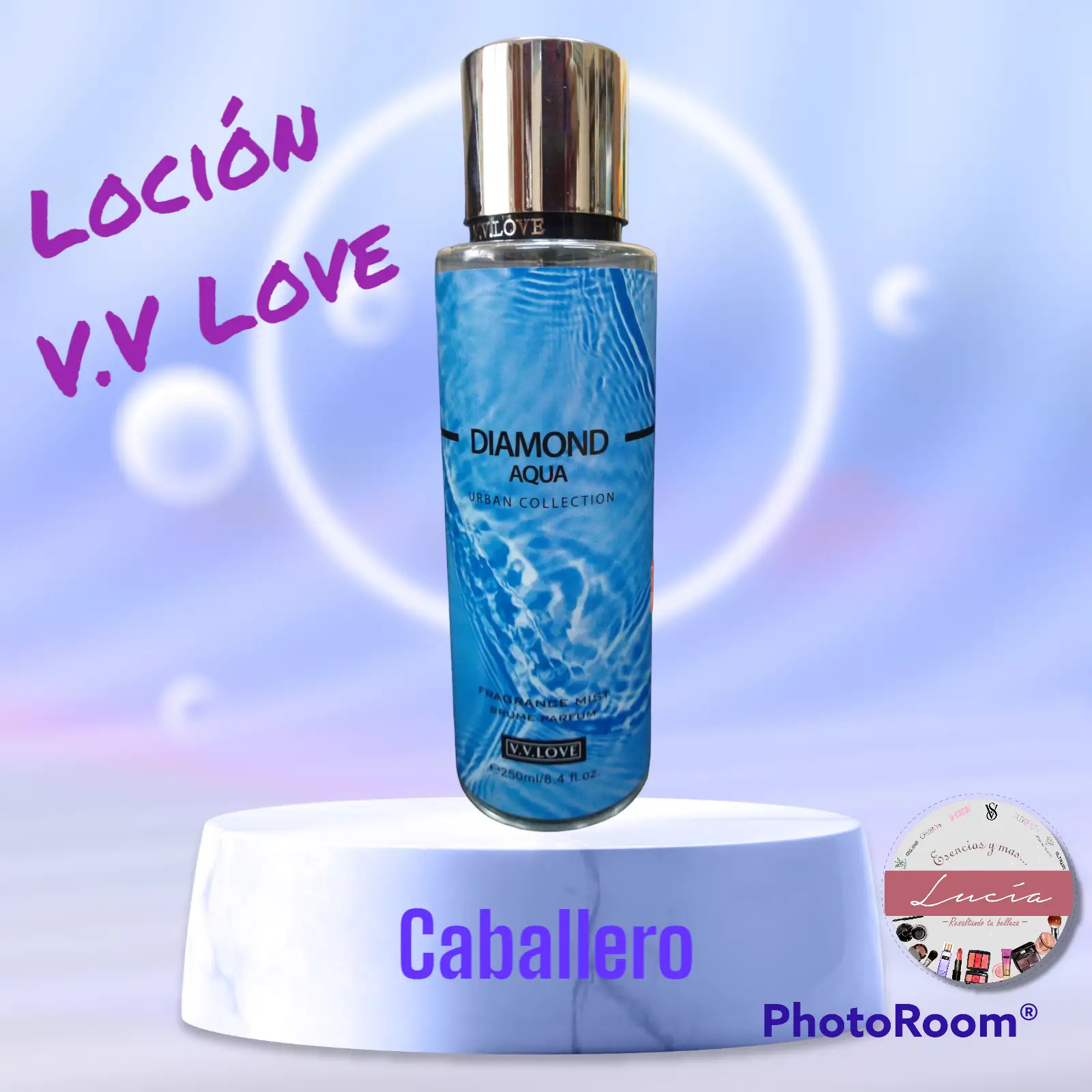 Loción para Hombre V.V Love Diamond Aqua