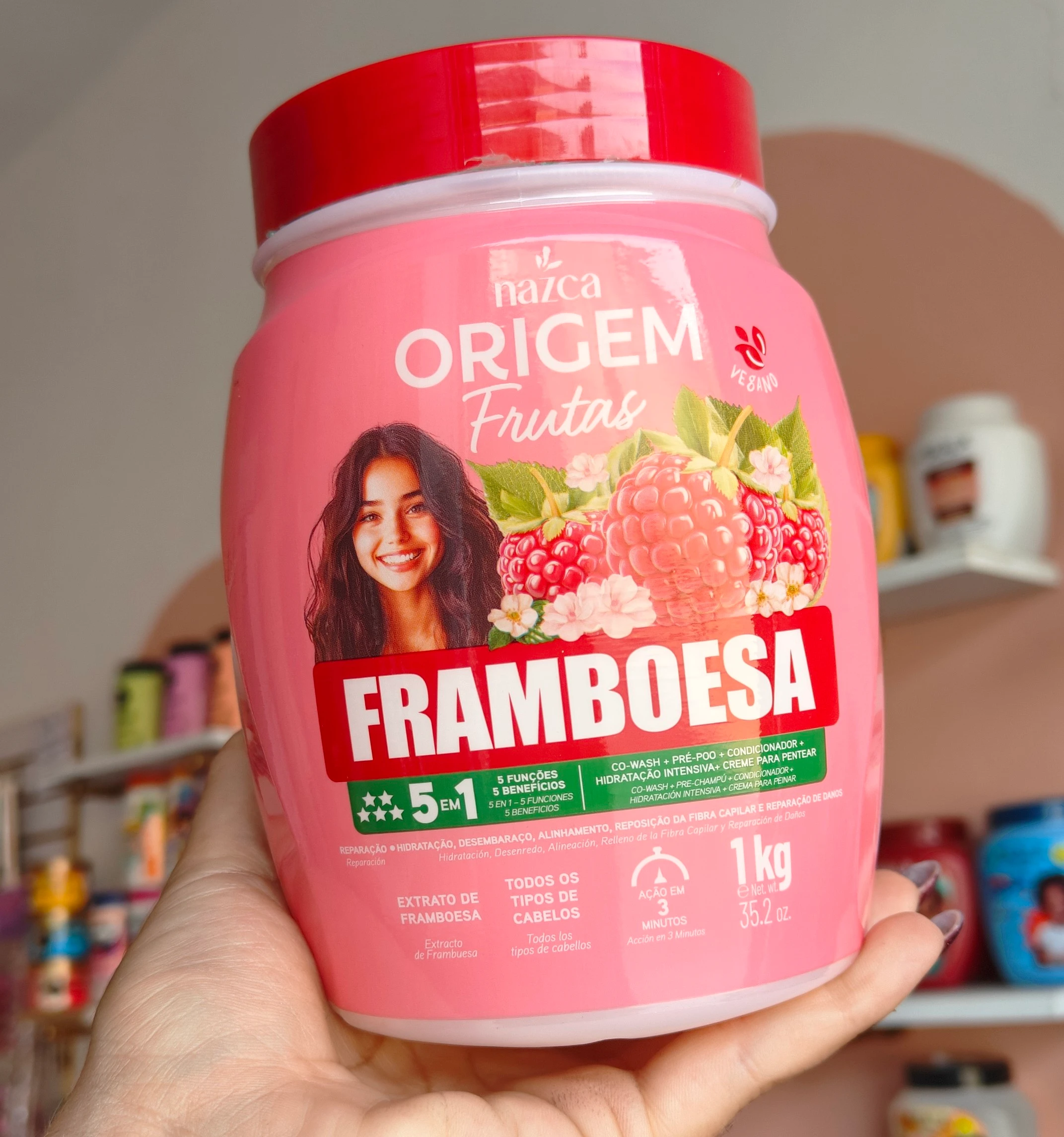 Crema 5 en 1 frambuesa