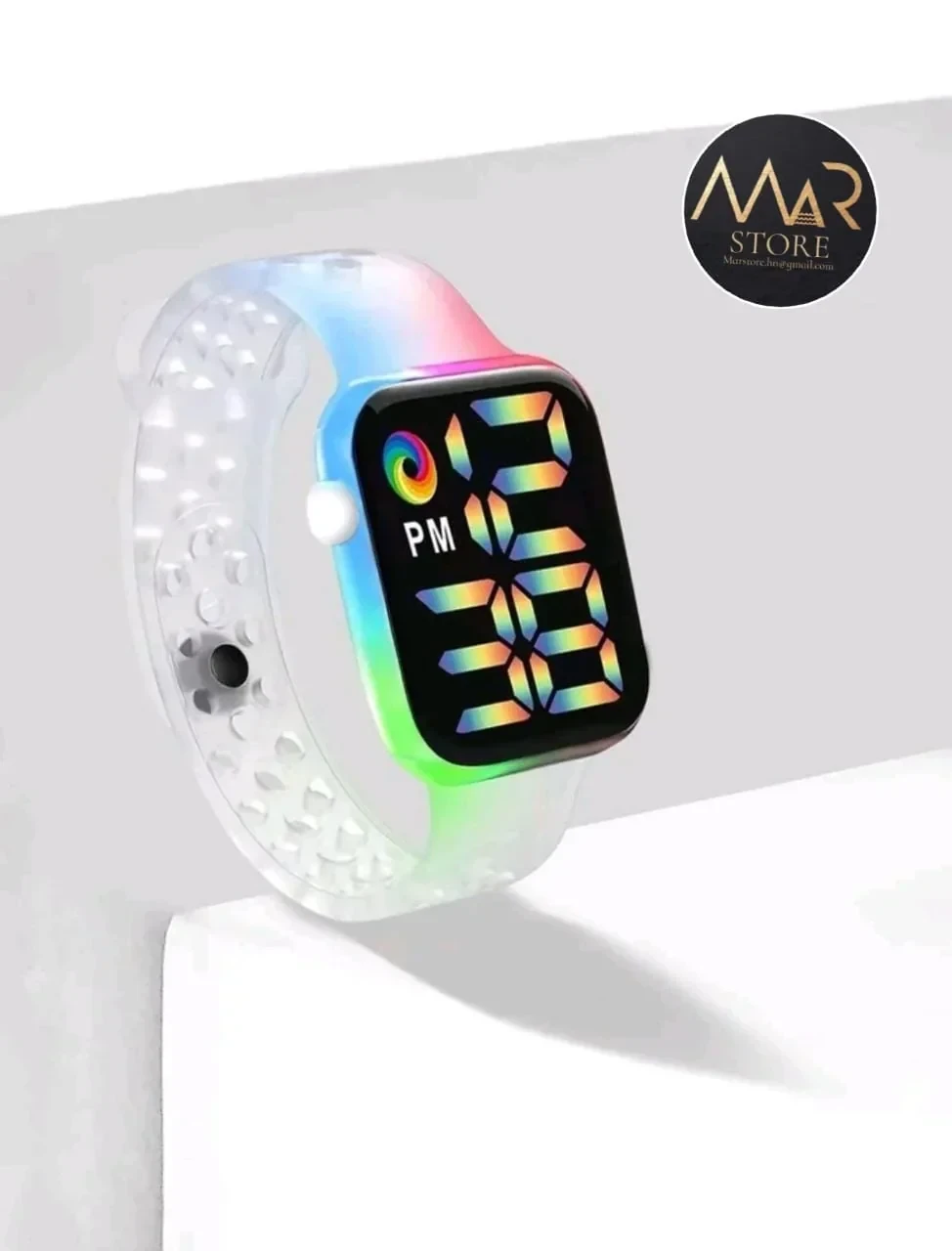 Reloj electrónico cuadrado 