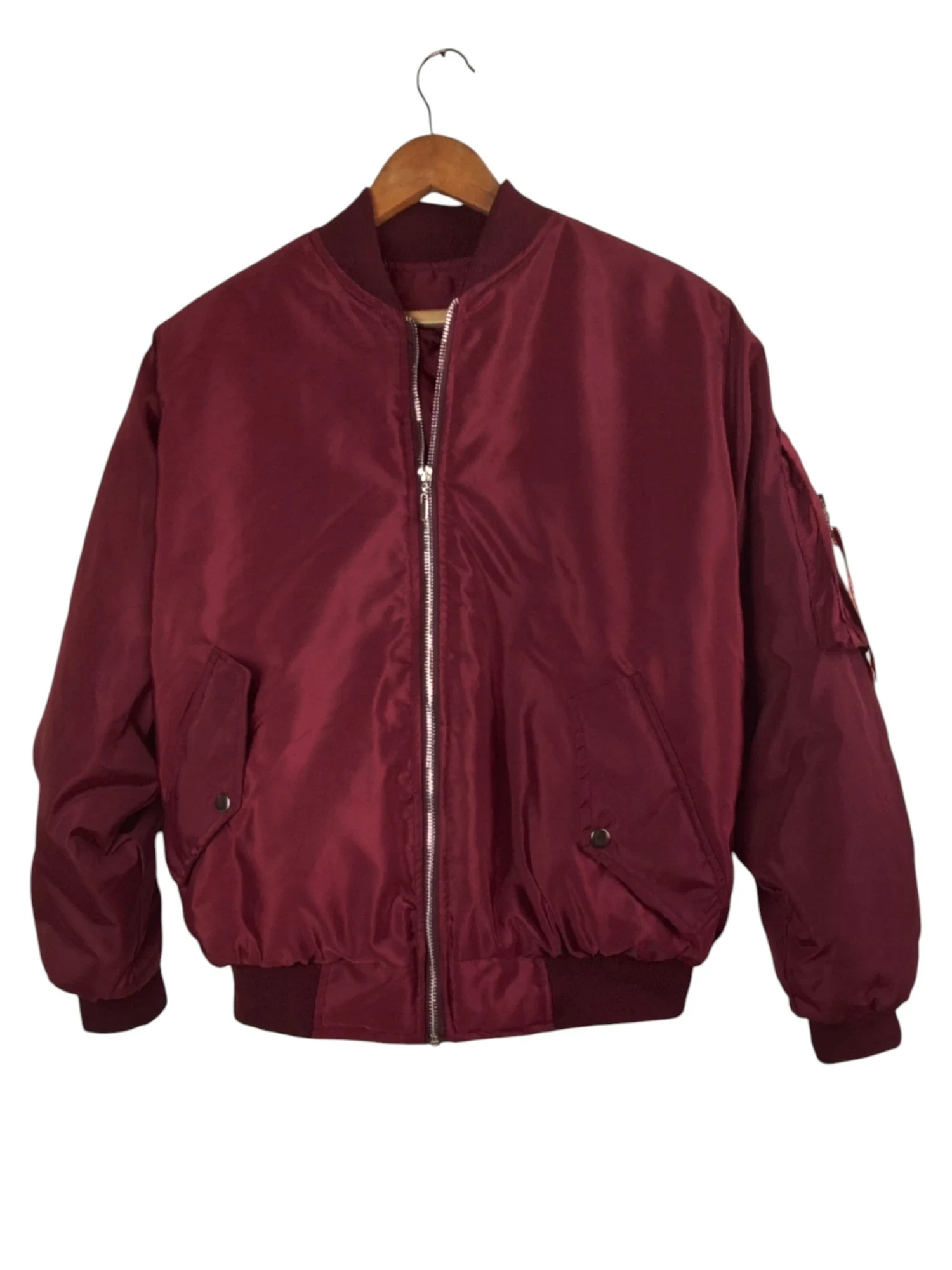 Chaqueta bomber vinotinto talla L