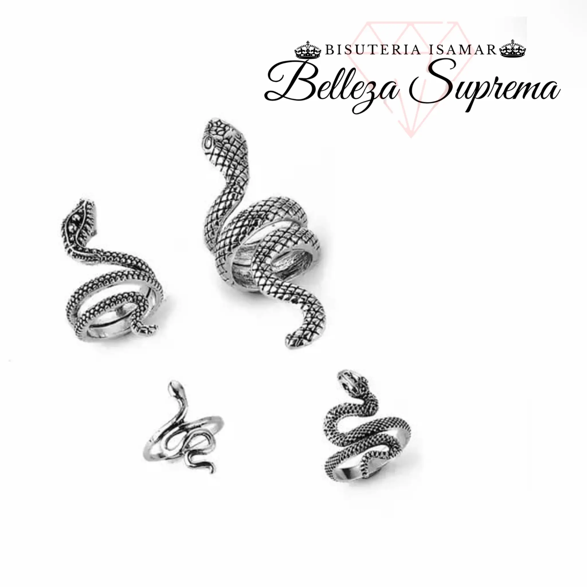 SET DE ANILLOS SERPIENTE  3