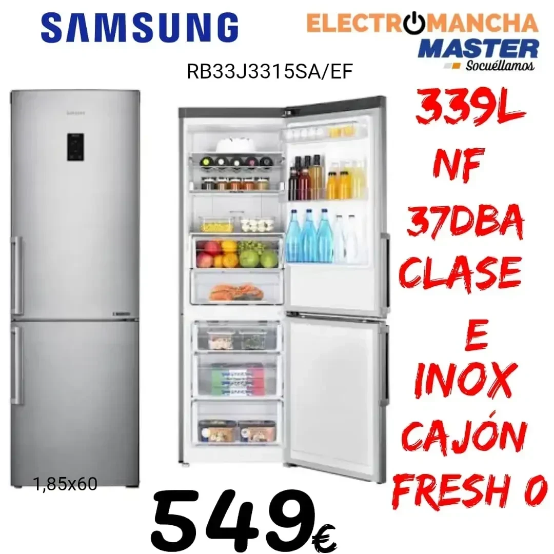 FRIGORIFICO COMBI SAMSUNG RB33J3515S9EF