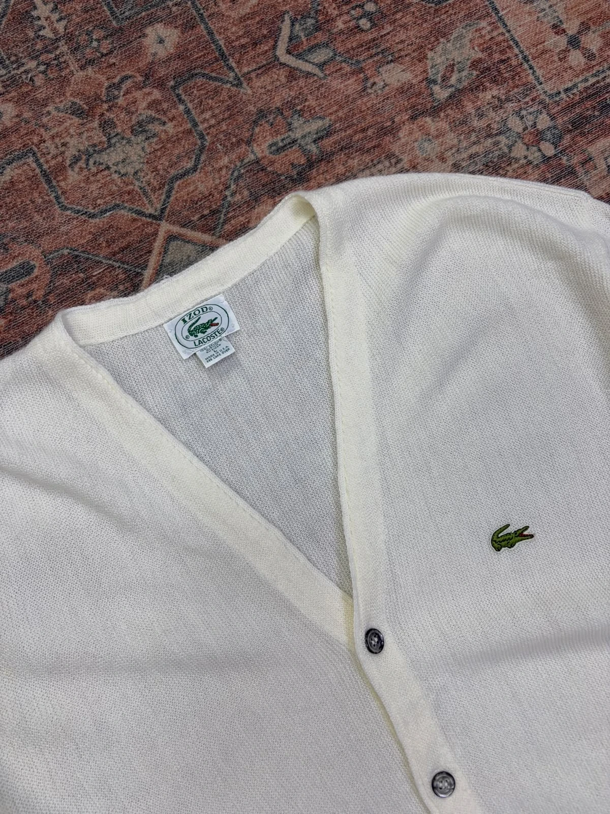 VINTAGE IZOD LACOSTE CARDIGAN 3