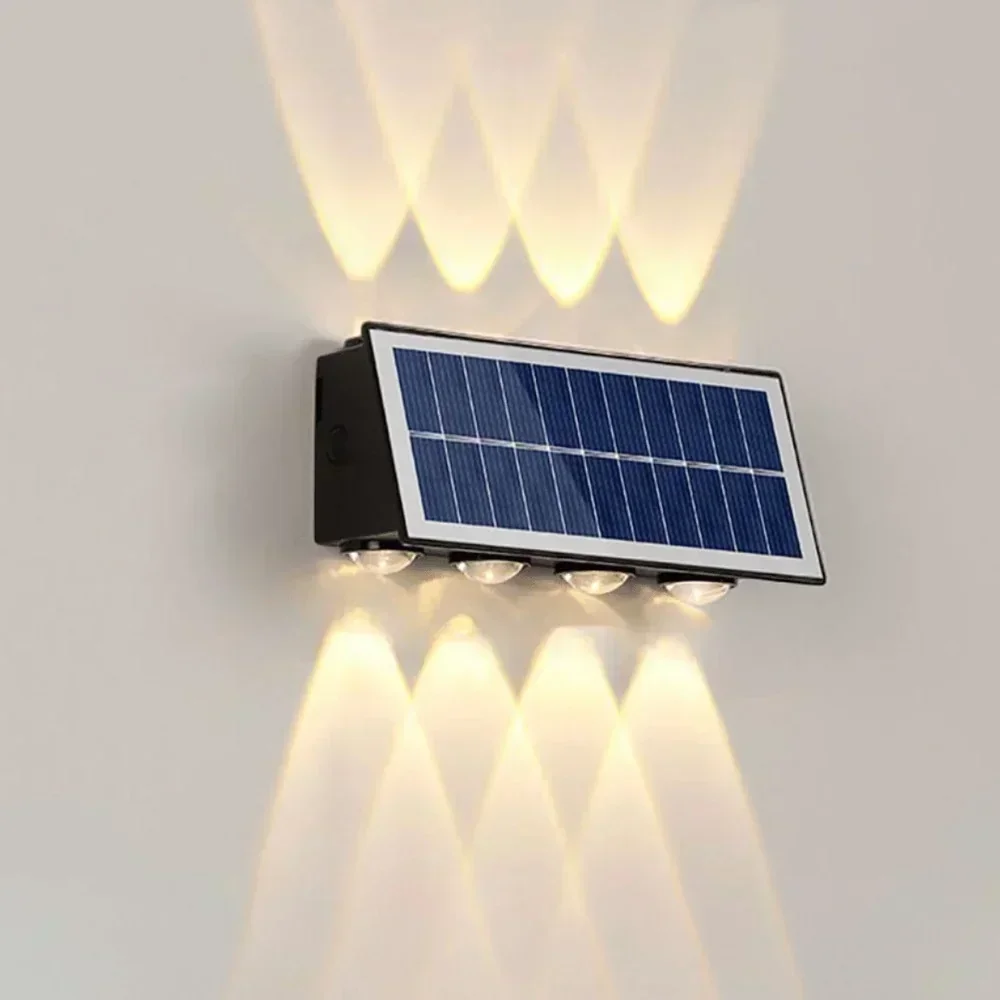 APLIQUE PARED SOLAR 2.2W NEGRO IP65
