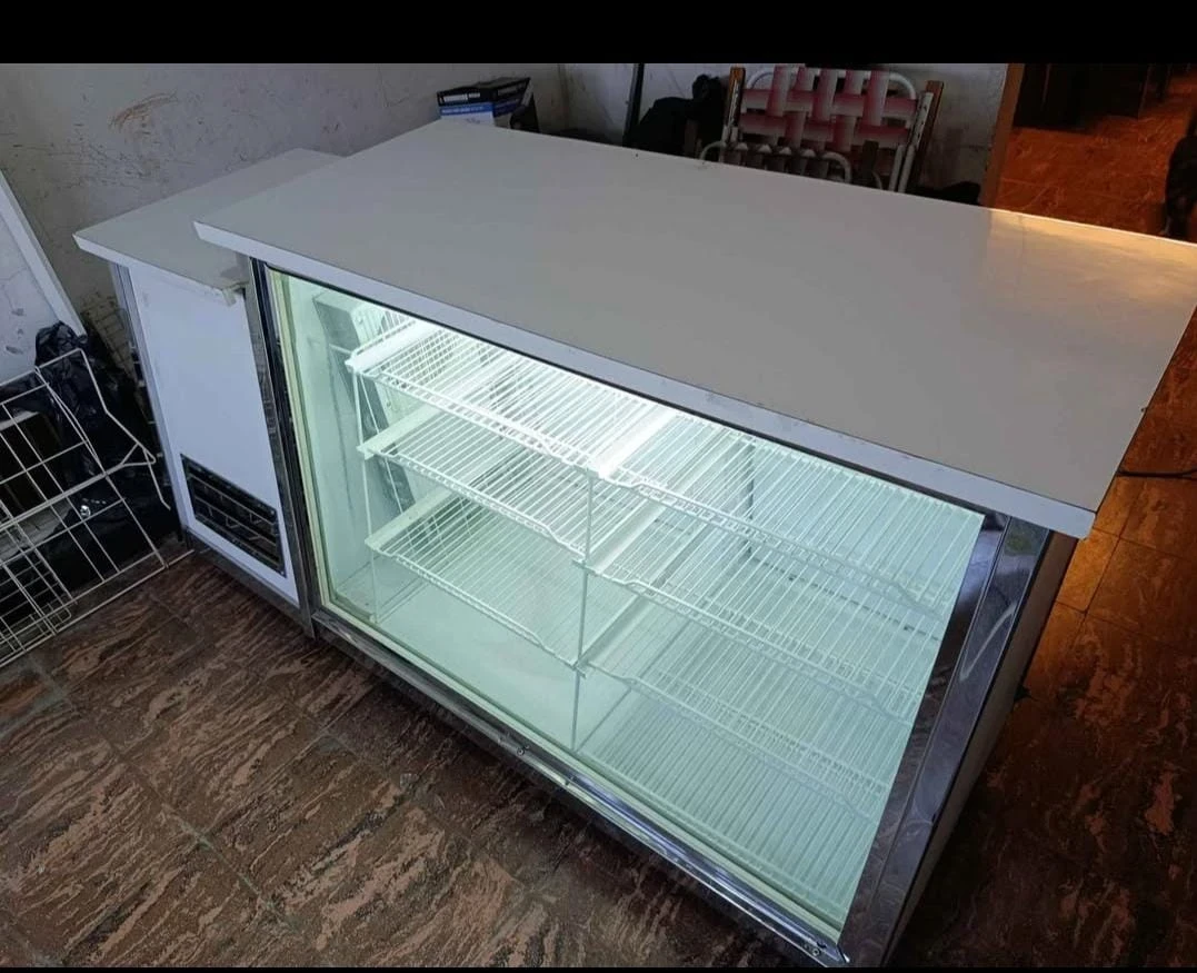 Heladera Mostrador Vitrina Con Bajada Exhibidora 1,40 M.
