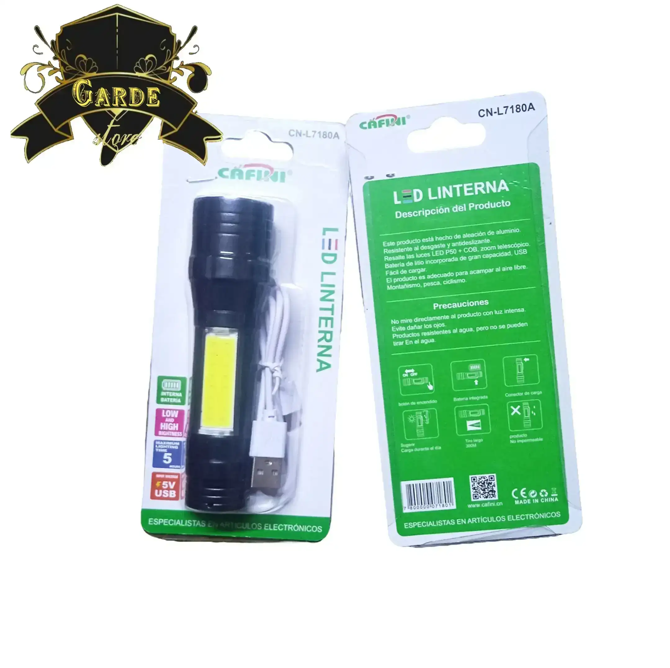 Linterna led P50 / plástico ABS 2