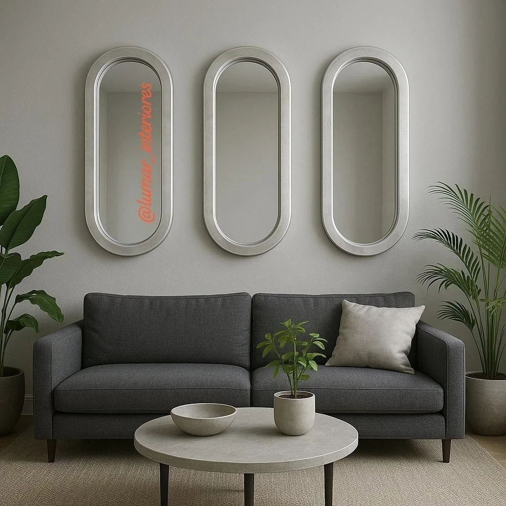 Espejo SET 3 OVALADOS OPULENT 130X45 VARIOS TONOS 4