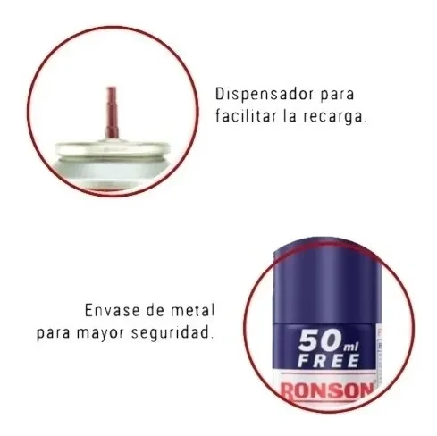 Gas Butano Ronson 300 Ml Encendedores, Chisperos, Sopletes 2