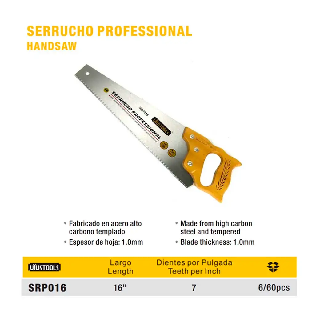 SERRUCHO PROFESIONAL UYUST 16" / 406 mm