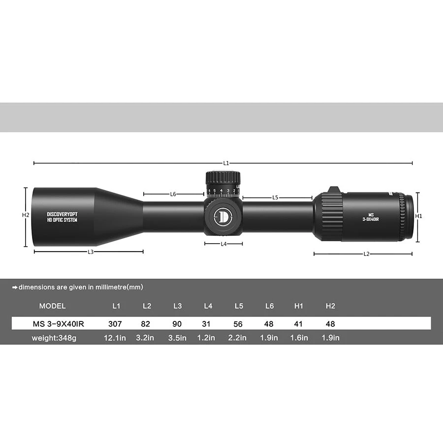 MIRA TELESCÓPICA MS 3-9X40IR-L 6