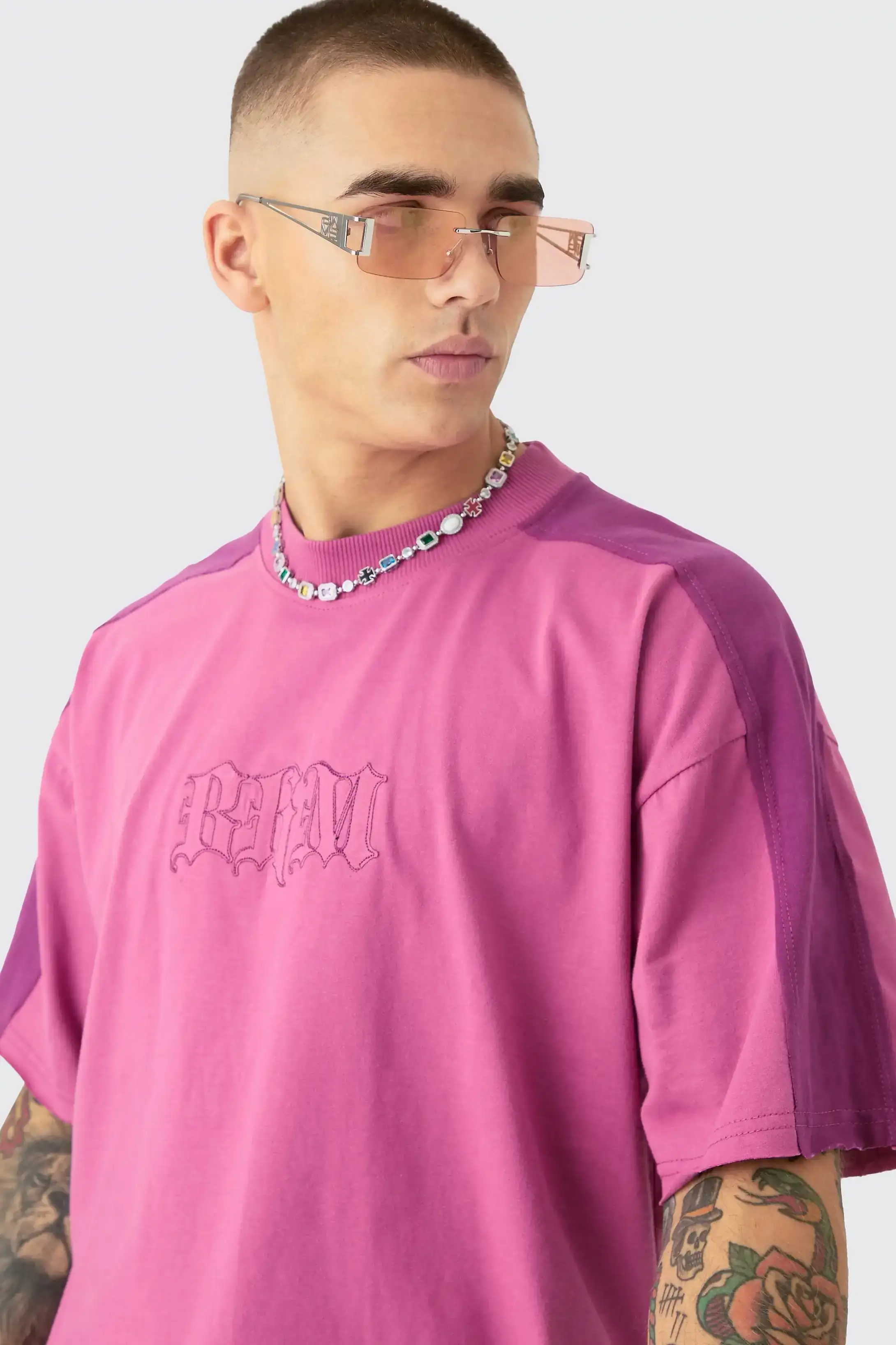 Oversized Applique T-Shirt And Jort Set 2