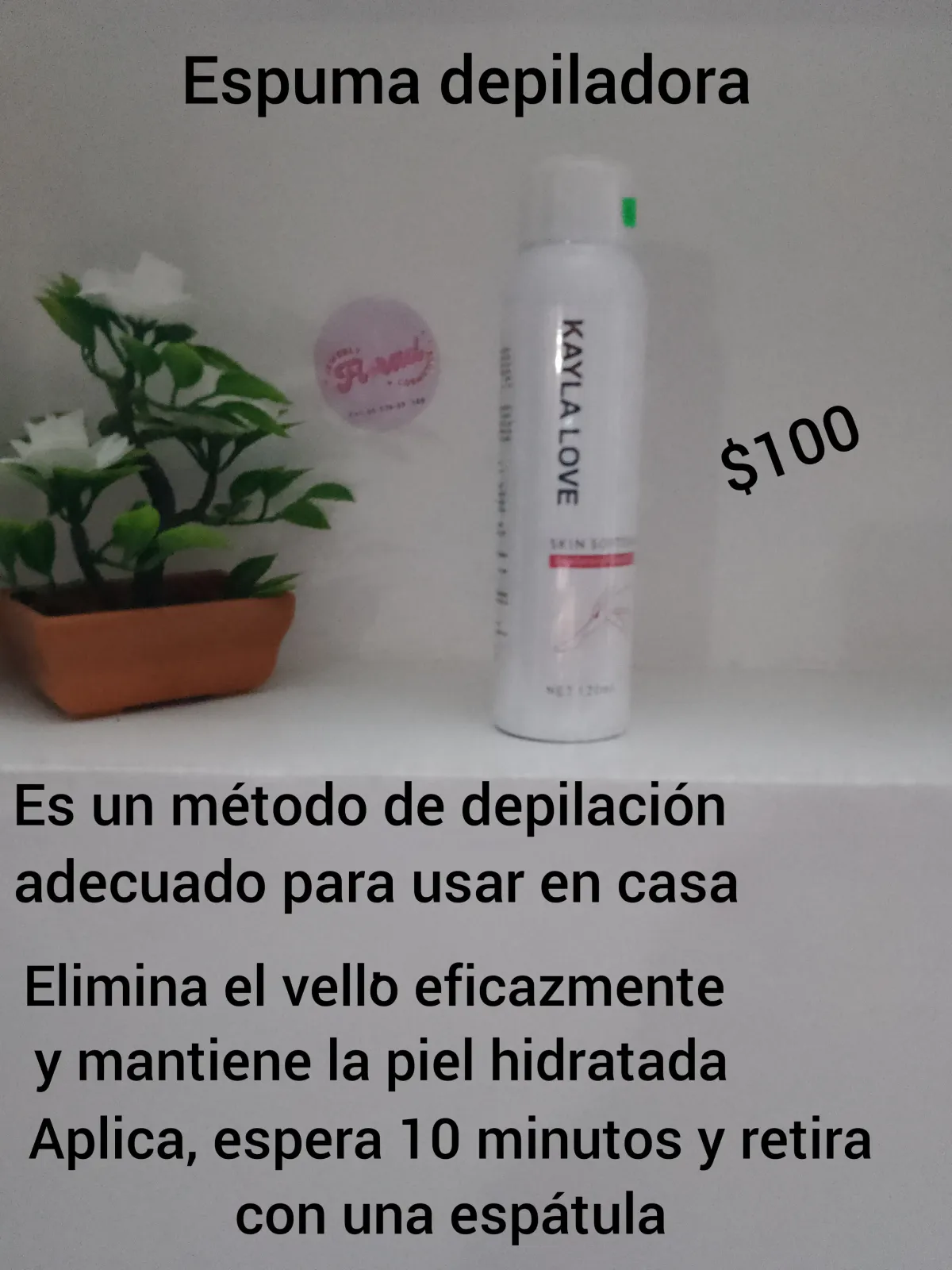 Espuma depiladora 