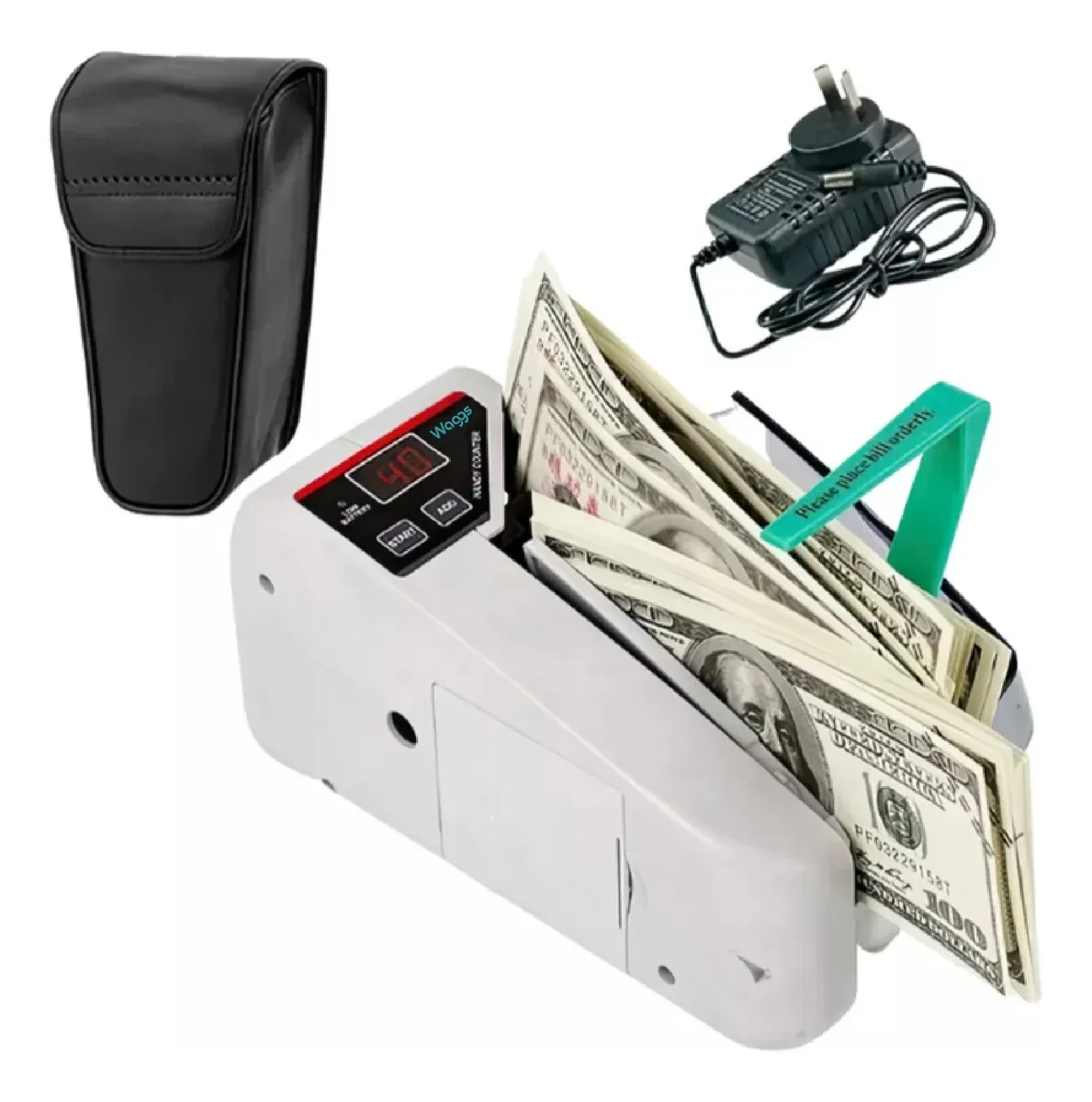 CONTADORA DE BILLETES PORTATIL WAGGS HBC-V30